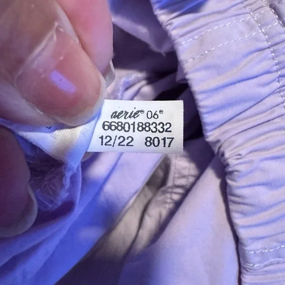 Aerie Baggy Cargo Skater Pant in Violet Flurry Pull-on Women's Size Large Y2K - Picture 12 of 12